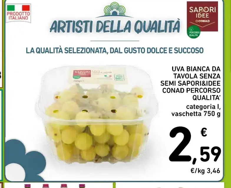 Uva bianca da tavola