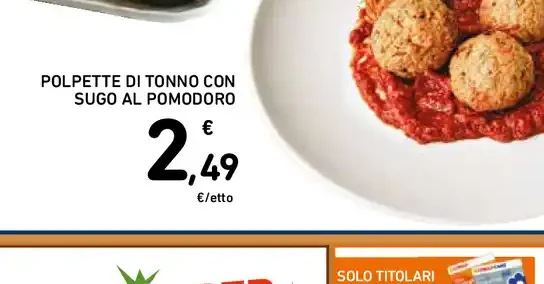 Polpette di tonno con sugo al pomodoro
