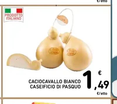 Caciocavallo bianco caseificio di Pasquo