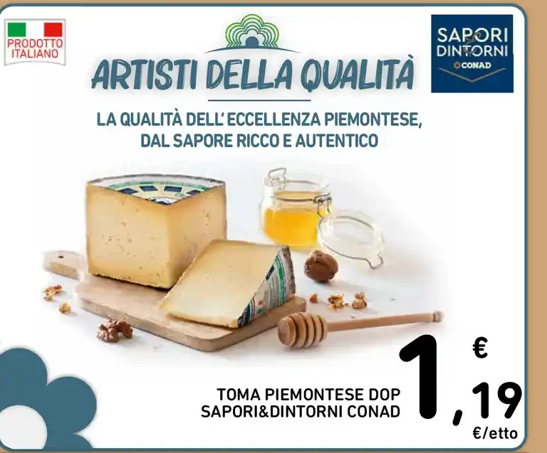 Toma piemontese DOP Sapori&Dintorni Conad