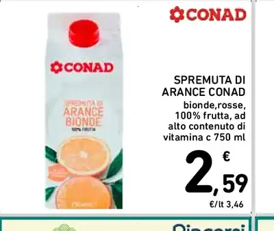 Spremuta di arance Conad