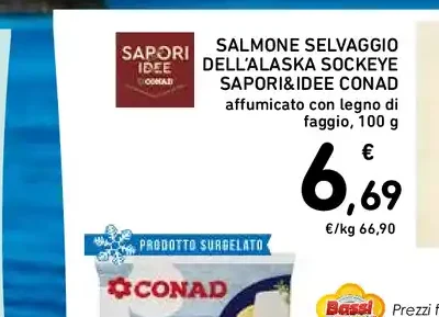 Salmone selvaggio dell'Alaska