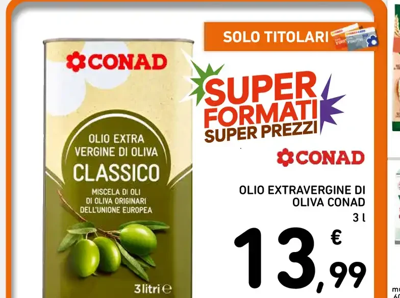 Olio extravergine di oliva Conad