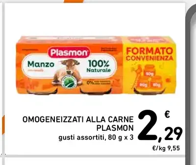 Omogeneizzati alla carne Plasmon