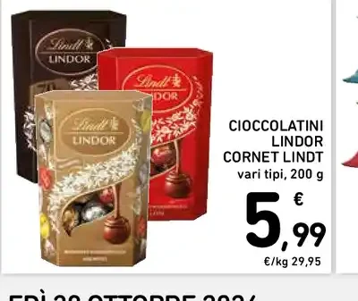 Cioccolatini Lindor Cornet Lindt