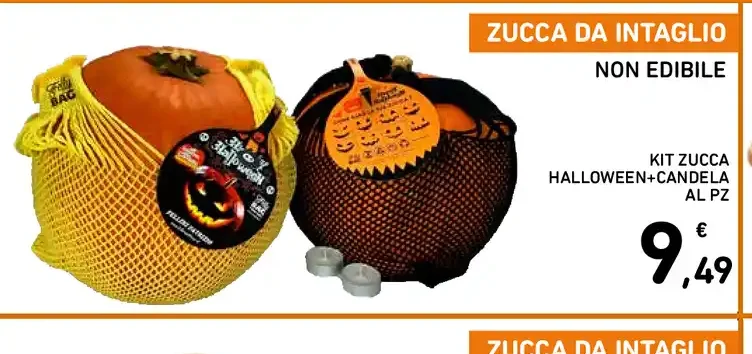 Kit zucca Halloween candela