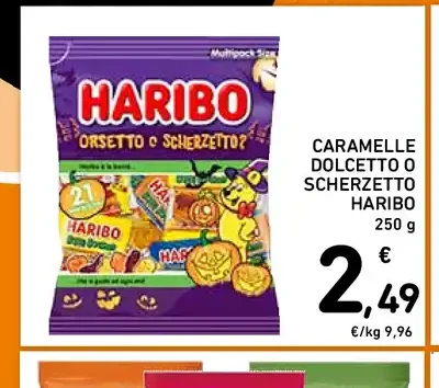 Caramelle dolcetto o scherzetto Haribo