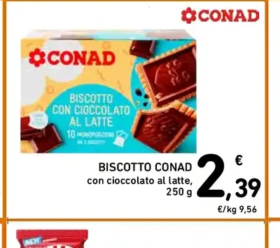 Biscotto Conad con cioccolato al latte