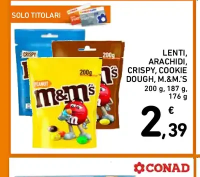 Lenti arachidi Crispy Cookie Dough M&M's