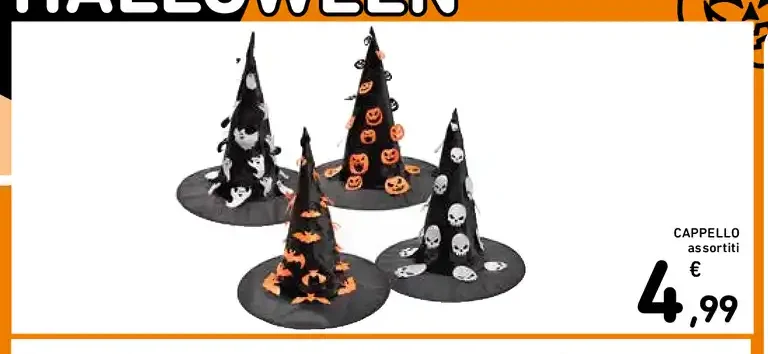 Cappello Halloween assortito