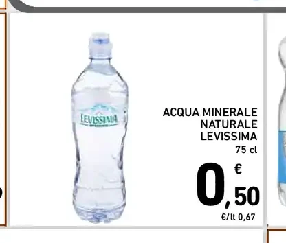 Acqua minerale naturale Levissima
