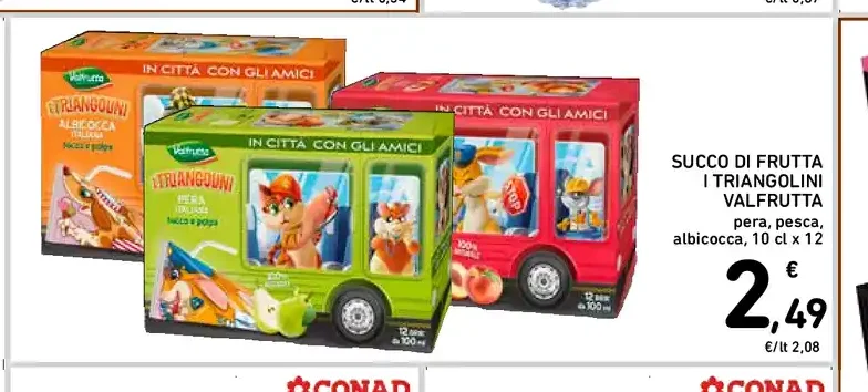 Succo di frutta I triangolini Valfrutta