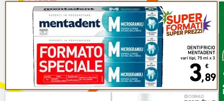 Dentifricio Mentadent