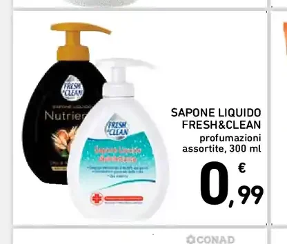 Sapone liquido Fresh&Clean