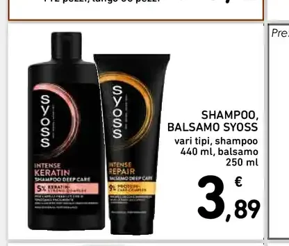 Shampoo e balsamo Syoss
