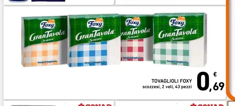 Tovaglioli Foxy