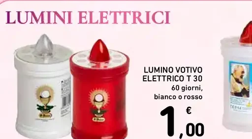 Lumino votivo elettrico T 30