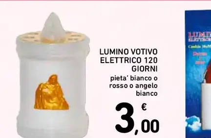 Lumino votivo elettrico 120 giorni