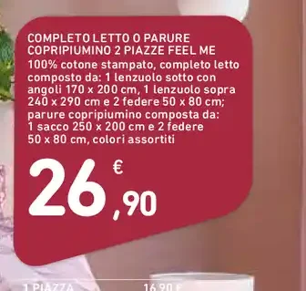 Completo letto o parure copripiumino