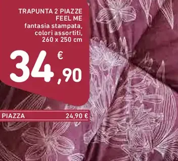 Trapunta 2 piazze Feel Me