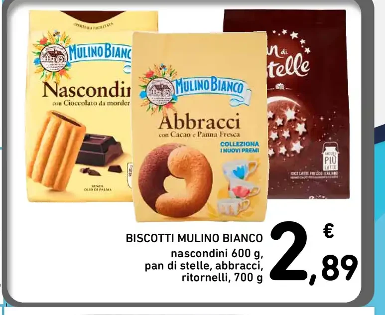 Biscotti assortiti Mulino Bianco