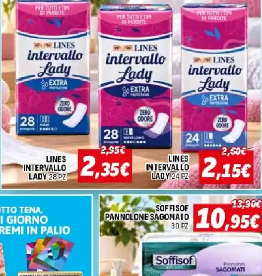 Assorbenti Lines Intervallo Lady