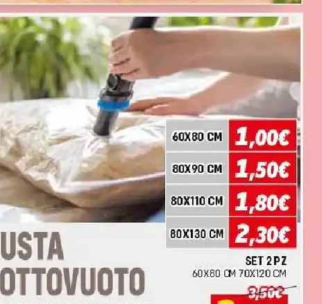 Set buste sottovuoto