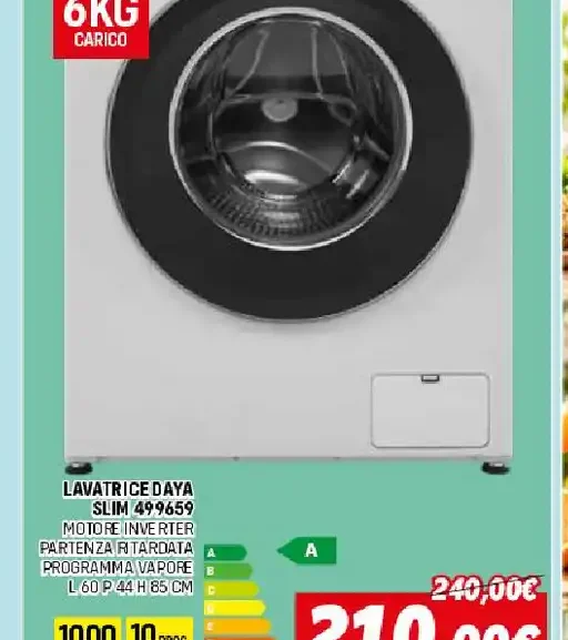 Lavatrice Slim Daya