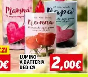 lumino votivo a batteria