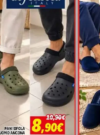 pantofola uomo ancona