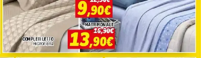 completo letto microfibra