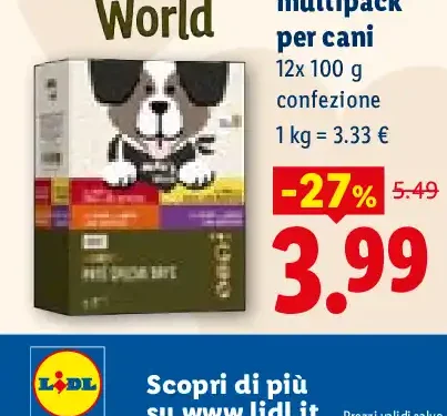 Paté premium multipack per cani
