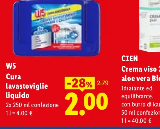 Cura lavastoviglie liquido