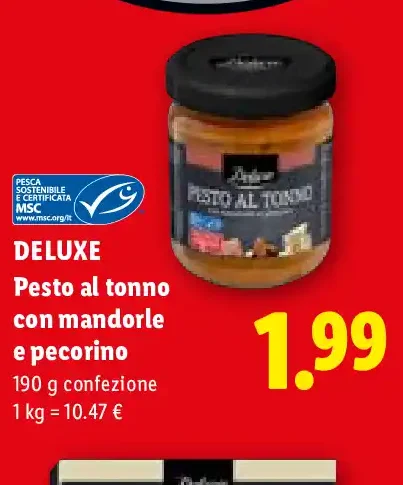 Pesto al tonno con mandorle e pecorino