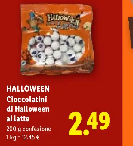 Cioccolatini di Halloween al latte