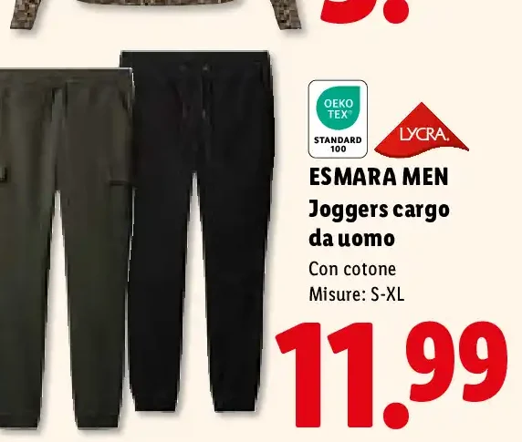 Joggers cargo da uomo