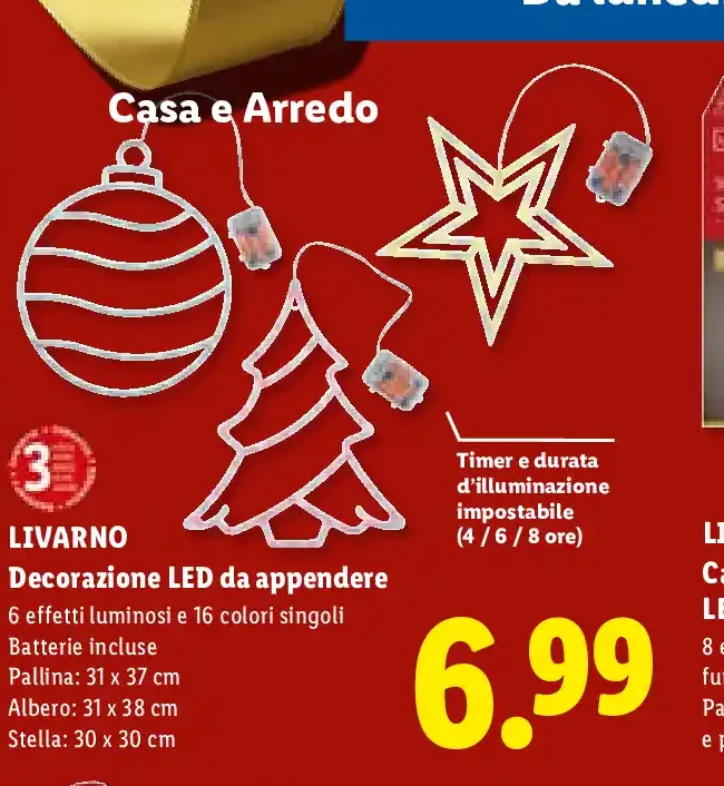 Decorazione LED da appendere