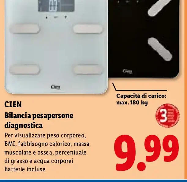 Bilancia pesapersone diagnostica