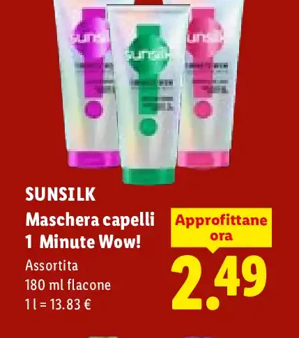 Maschera capelli 1 Minute Wow!