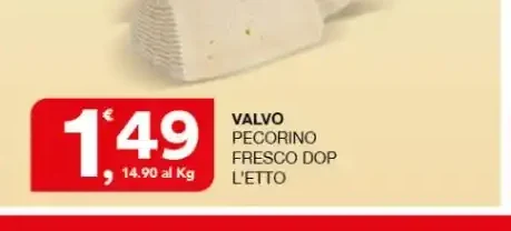 Pecorino fresco DOP