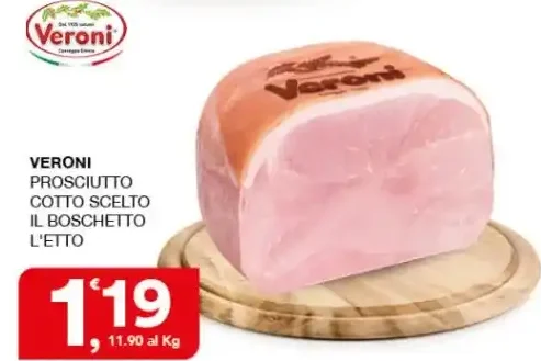 Prosciutto cotto scelto