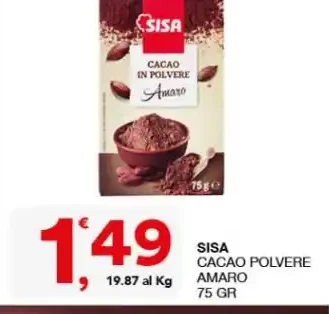 Cacao amaro in polvere
