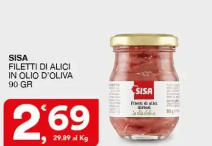 Filetti di alici in olio d'oliva