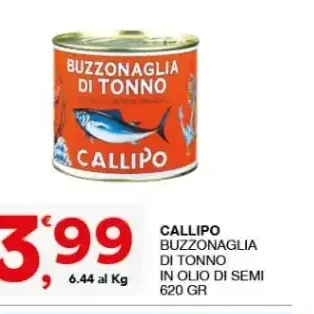 Buzzonaglia di tonno in olio di semi