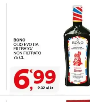 Olio evo filtrato