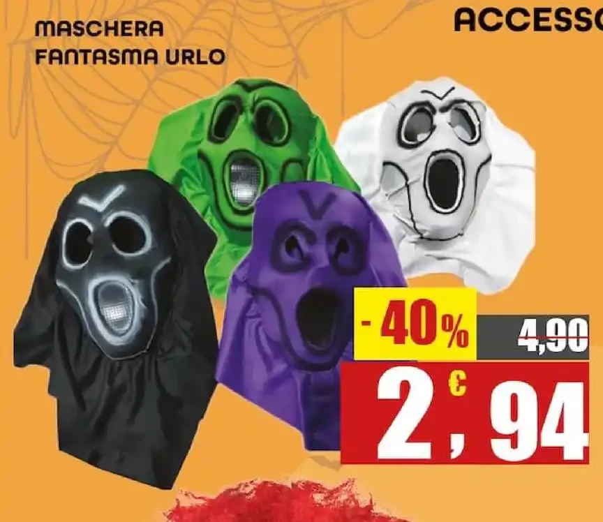 Maschera fantasma urlo