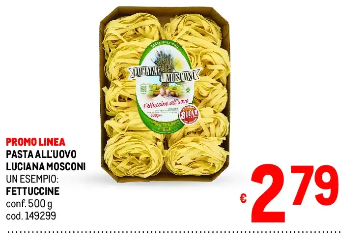 Fettuccine all’uovo