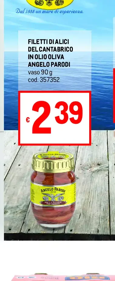 Filetti di alici in olio d'oliva