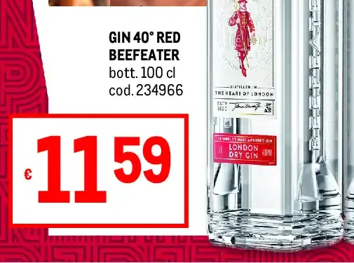 Gin 40° Red Beefeater