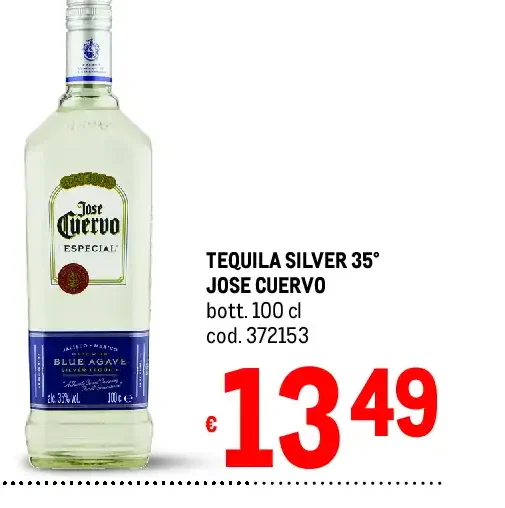 Tequila Silver Jose Cuervo